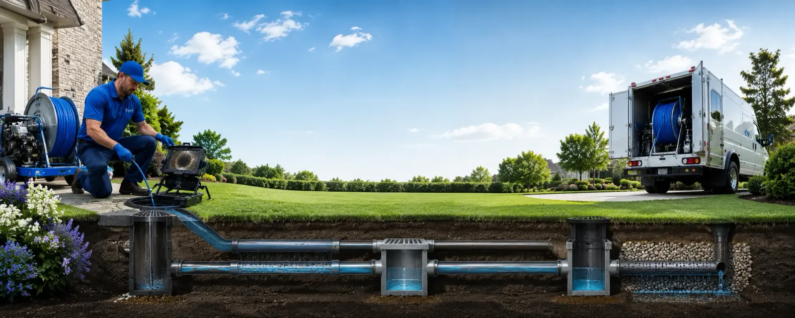 Outdoor drain cleaning information for Needville, TX